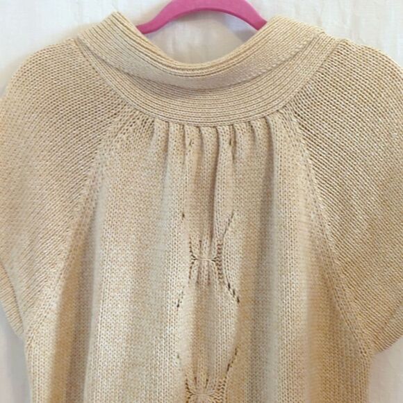 Kasper Tan Sweater Cardigan Size 3X - Picture 7 of 7
